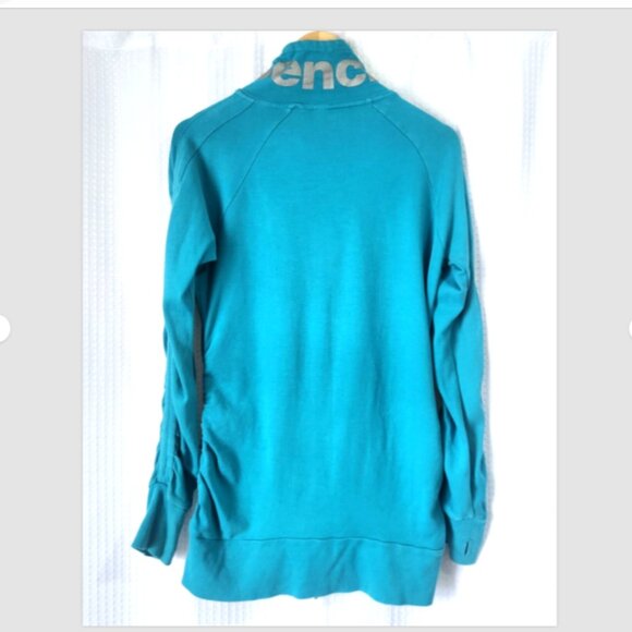 Bench Sweater Jacket Women's Large Zip Mock Neck Blue Zipper Close Pocke… - Picture 3 of 13